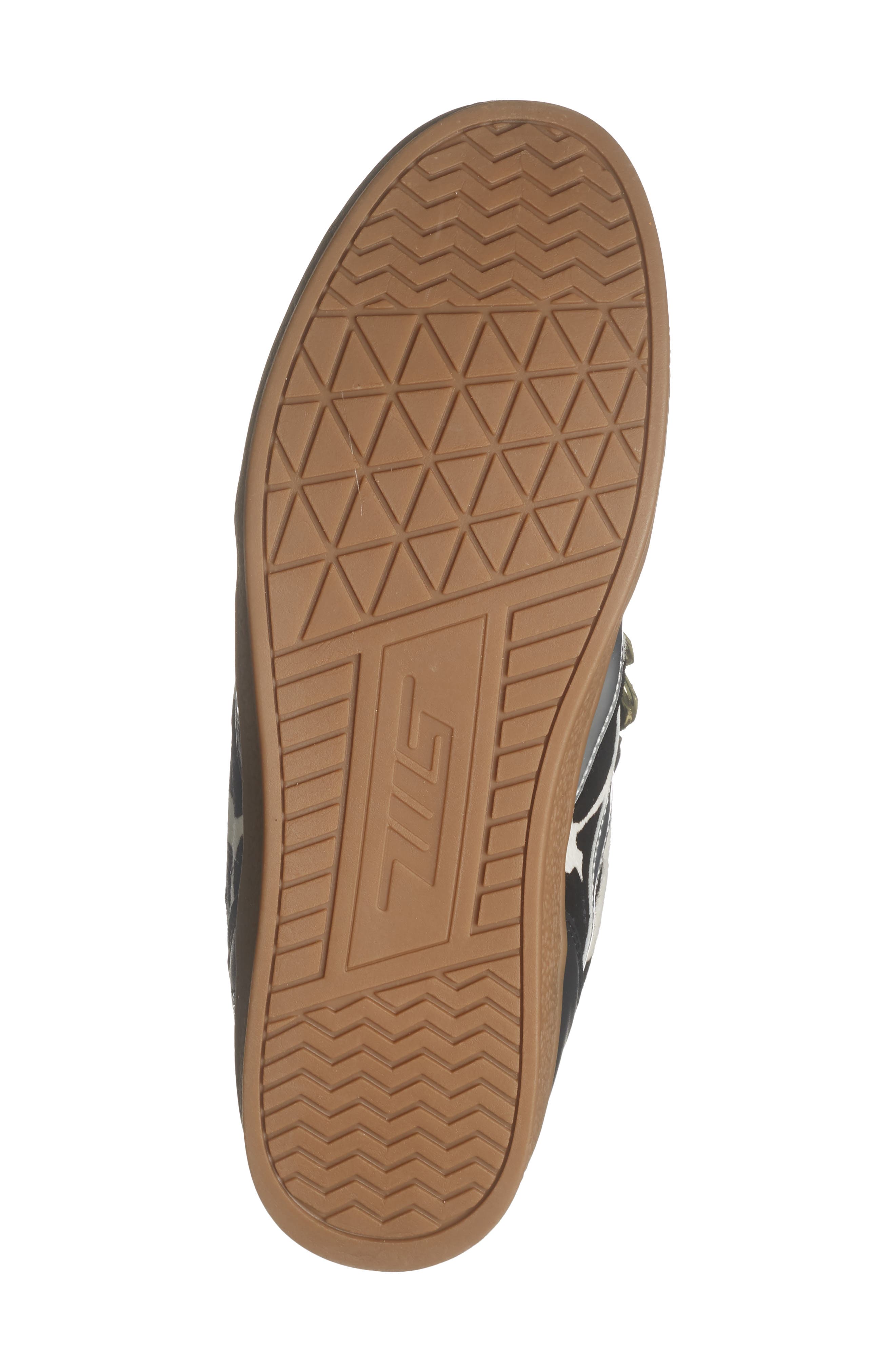 Steve Madden Wyatt Calf Hair Sneaker, Alternate, color, Black / White Calf Hair