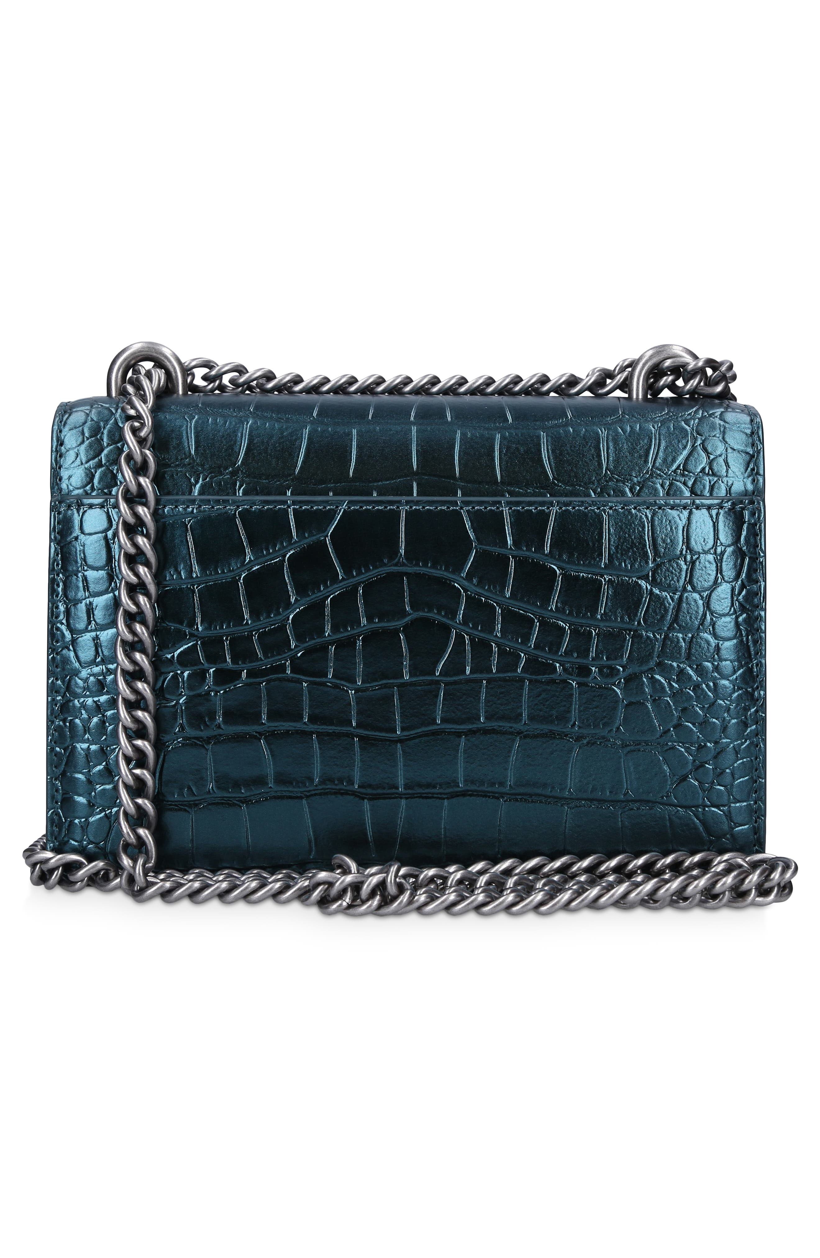 Kurt Geiger London Small Shoreditch Metallic Leather Crossbody Bag, Alternate, color, 