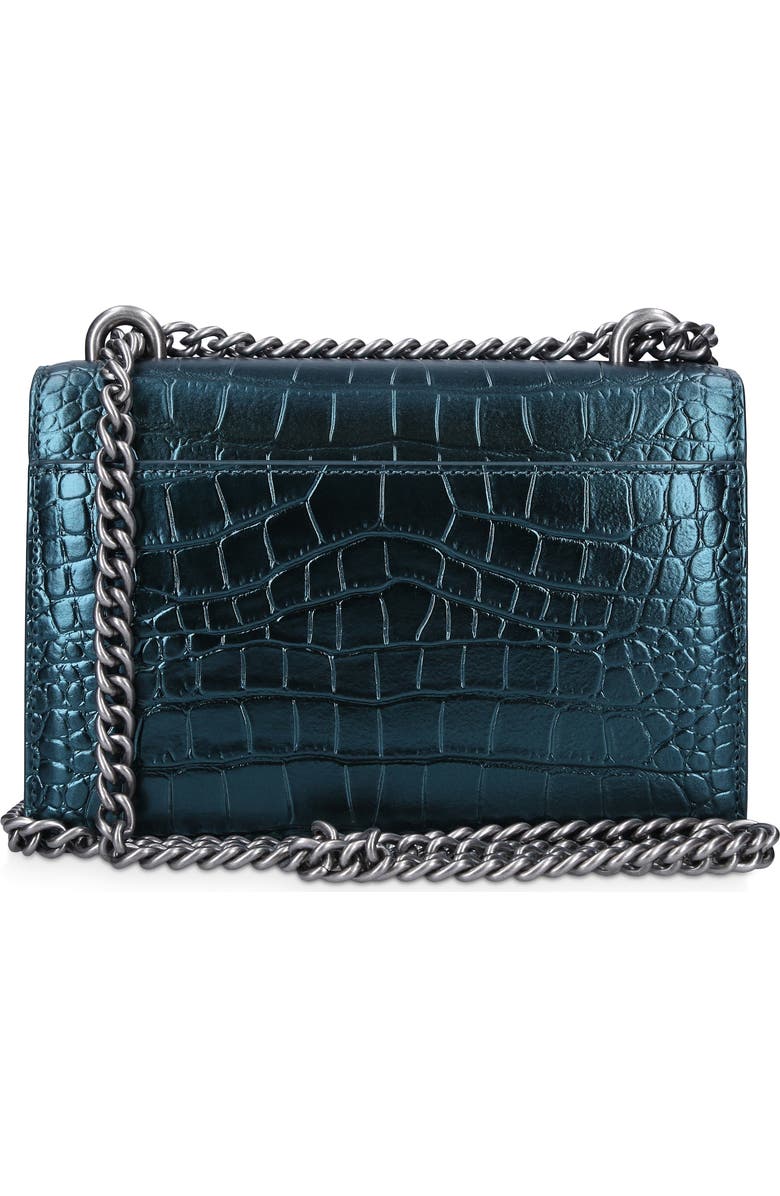 Kurt Geiger London Small Shoreditch Metallic Leather Crossbody Bag, Alternate, color,