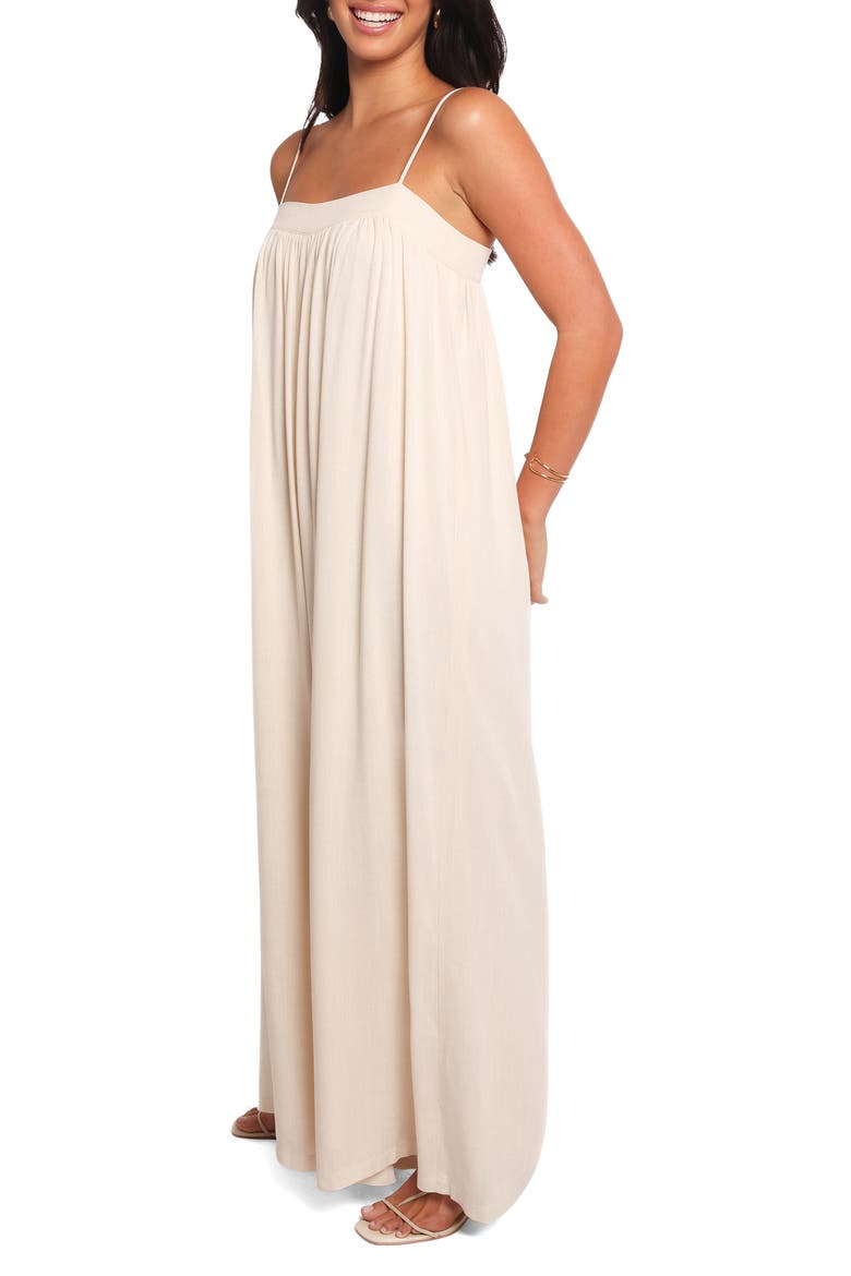Abegail Flowy Wide Leg Jumpsuit, Alternate, color, CREAM