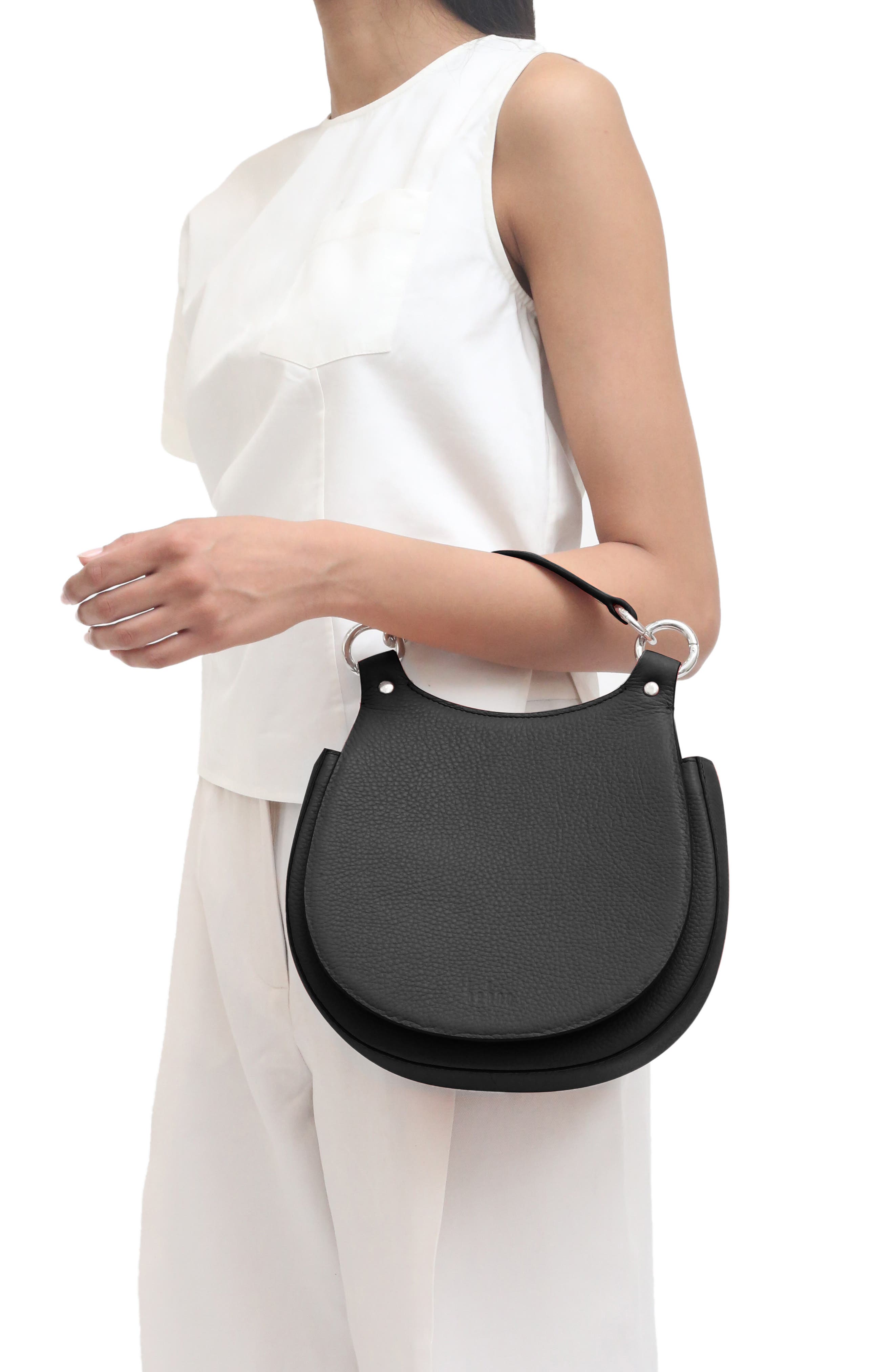 behno Mini Tilda Leather Saddle Bag, Alternate, color, 