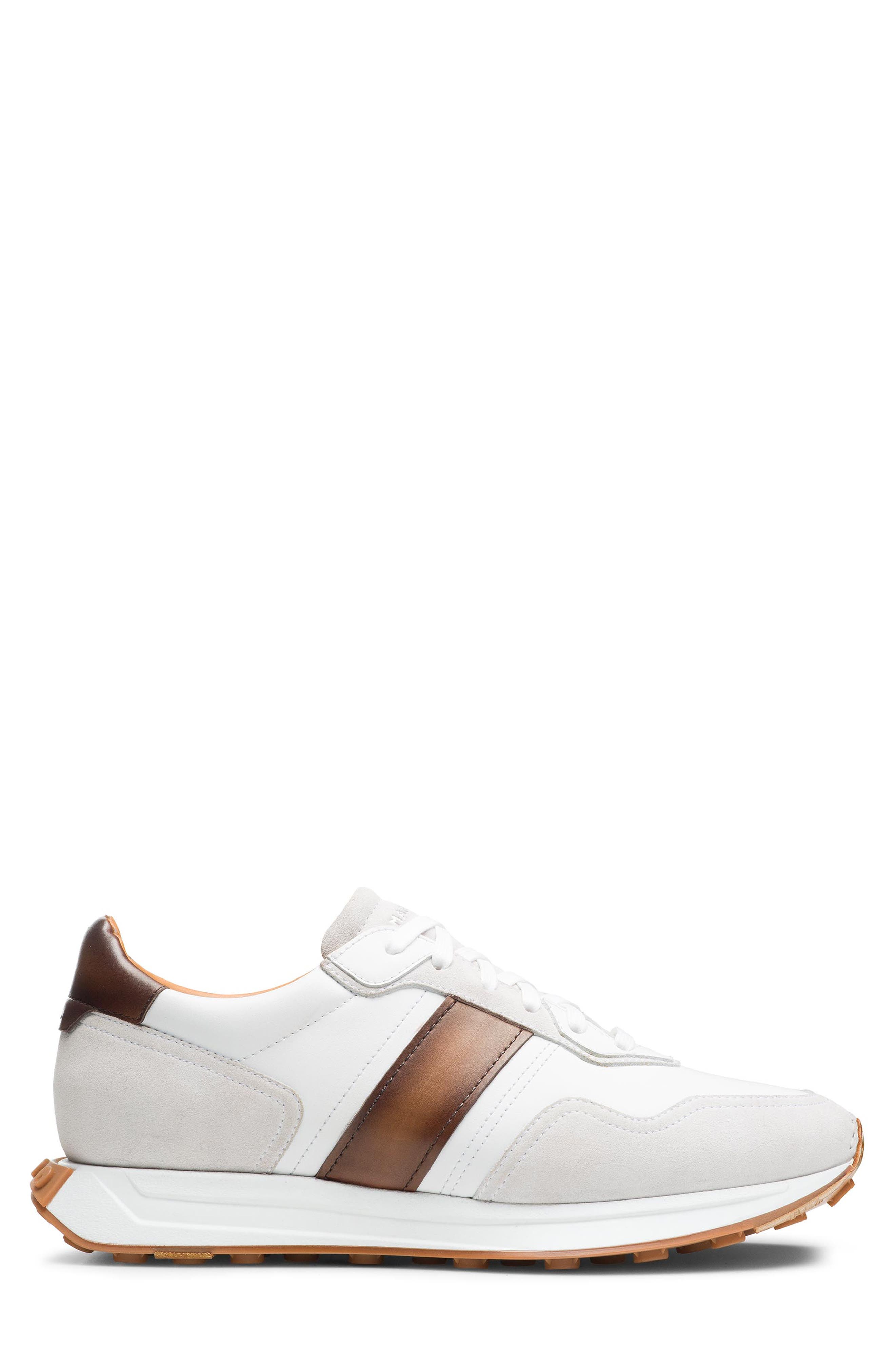 Romero II Sneaker, Alternate, color, WHITE/ BROWN