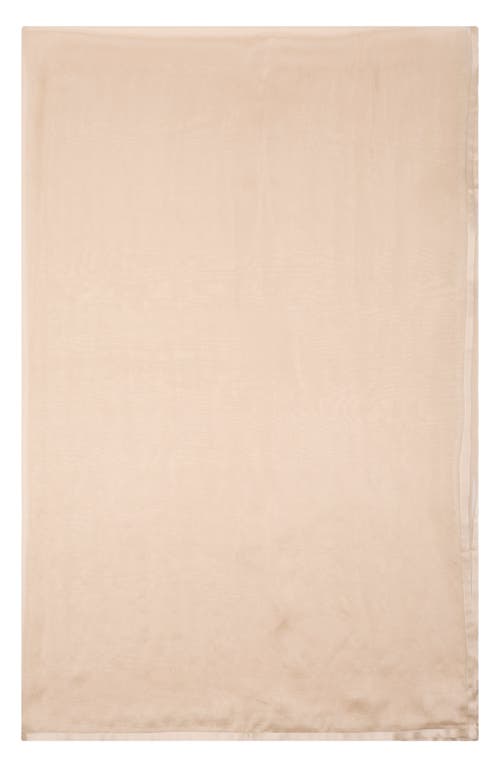 Nordstrom Satin Border Silk Chiffon Scarf In Champagne