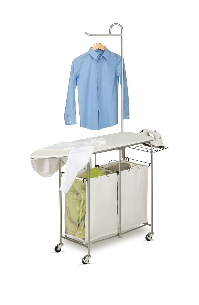 HONEY-CAN-DO Foldable Ironing Laundry Center & Valet, Alternate, color, 