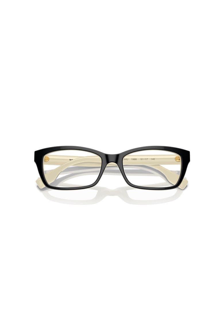 51mm Rectangle optical glasses, Alternate, color, Black