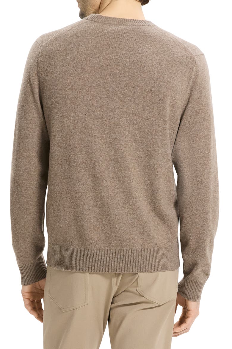 Hilles Cashmere Sweater, Alternate, color, DARK FEATHER MELANGE