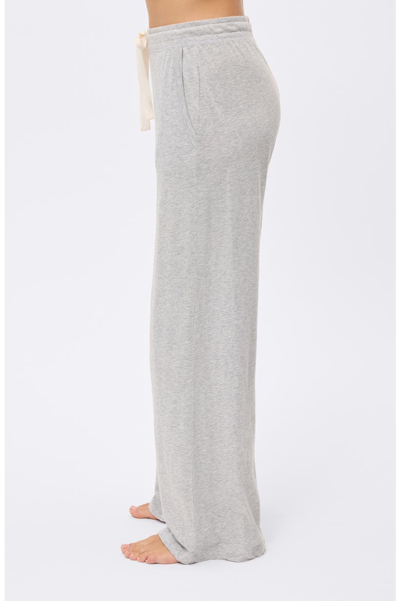 Jada Organic Cotton Wide Leg Pajama Pants, Alternate, color, GREY