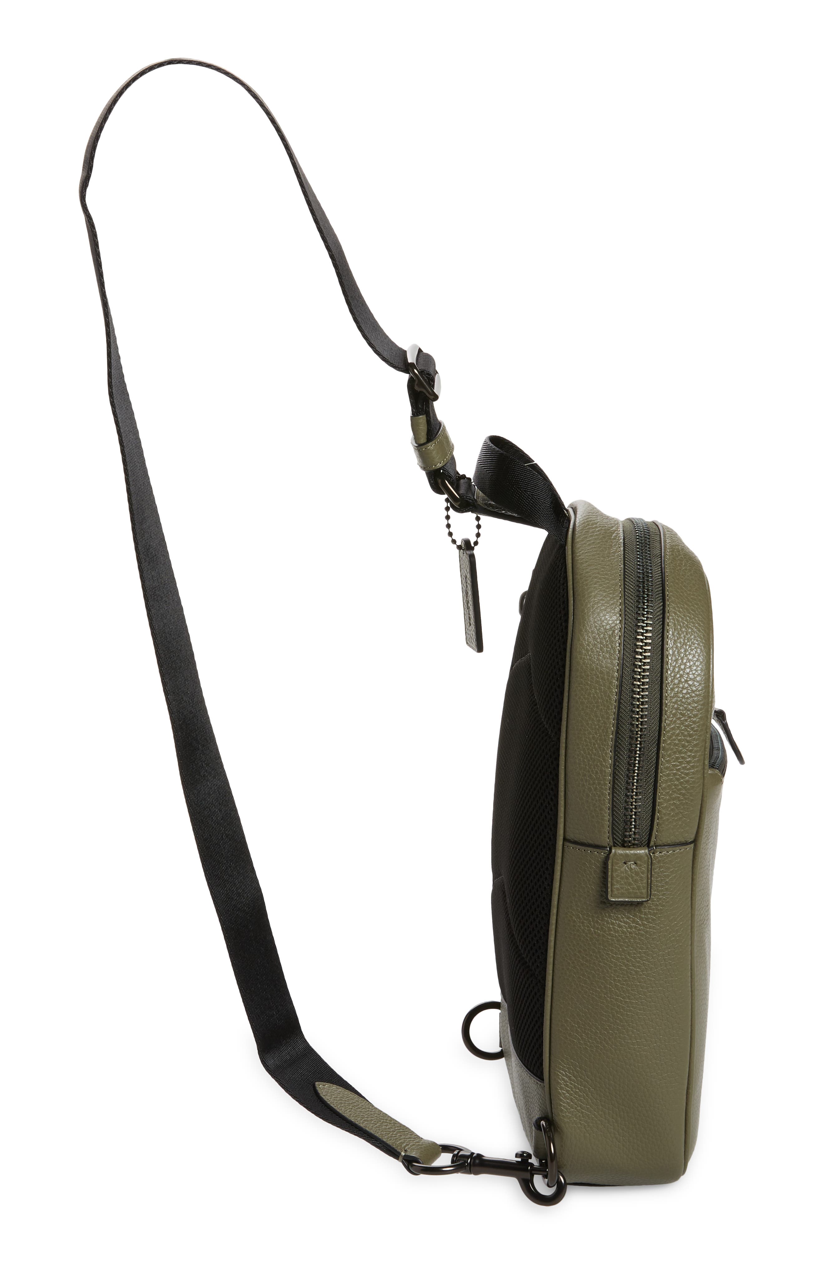 Metropolitan Leather Sling Bag (Nordstrom Exclusive), Alternate, color, ARMY GREEN