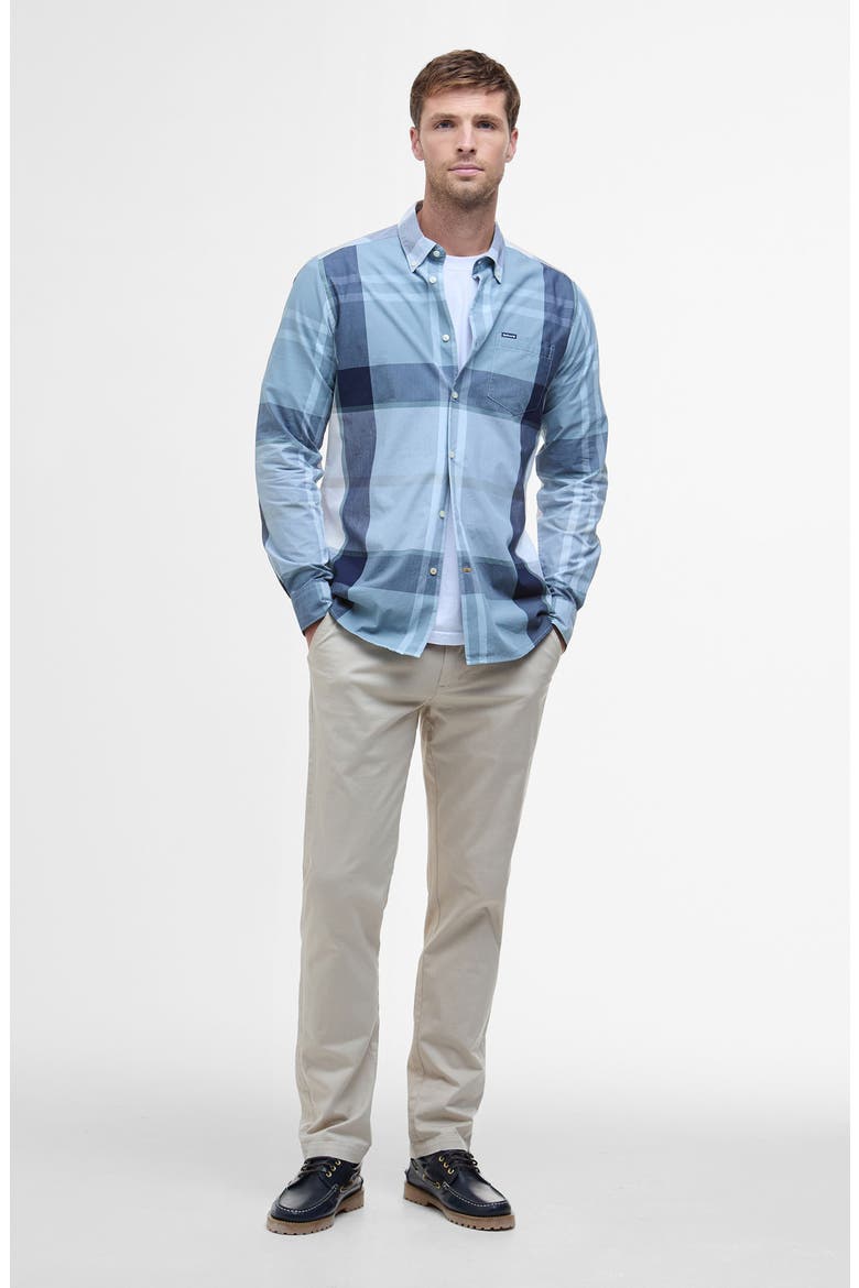 Harris Trim Fit Exploded Check Cotton Button-Down Shirt, Alternate, color, NORTHSHORE TARTAN