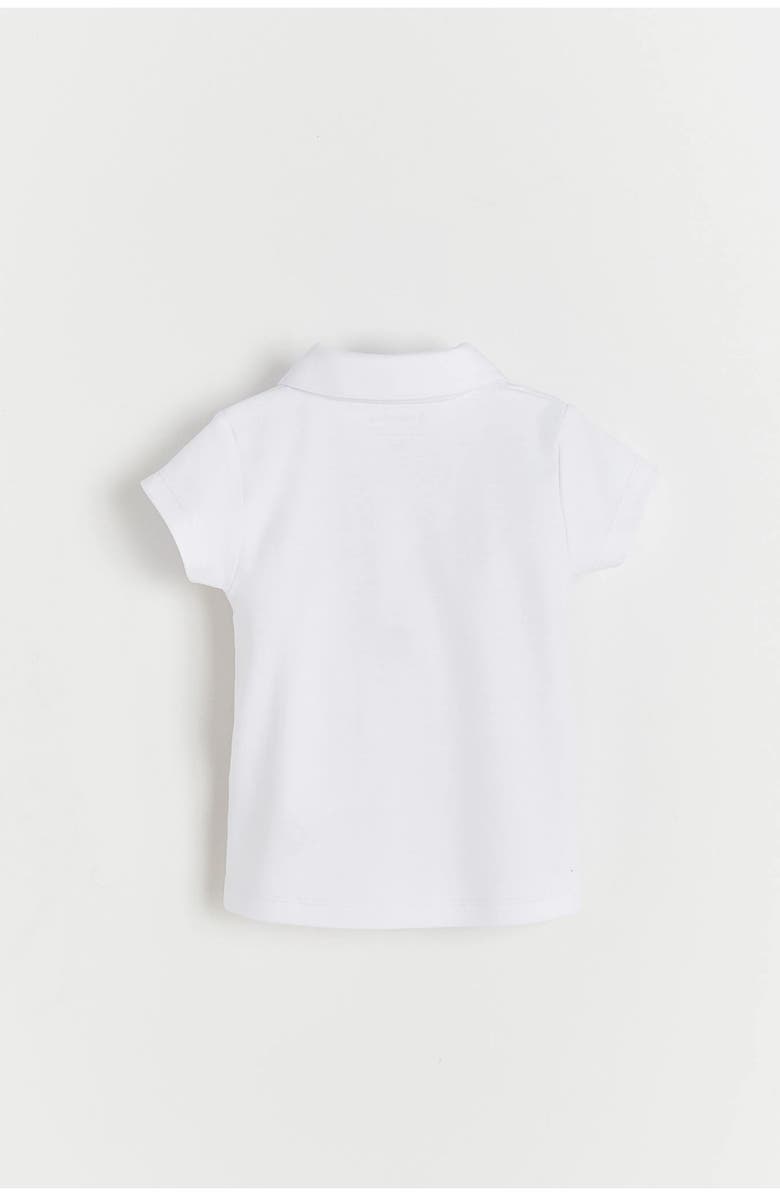 Babycottons Essential Collared T-Shirt for Infant, Alternate, color, White