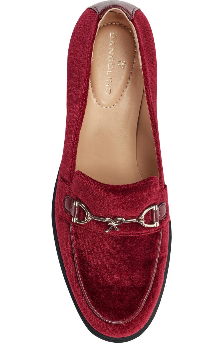 Bandolino Rummie Bit Loafer Pump, Alternate, color, Dark Red