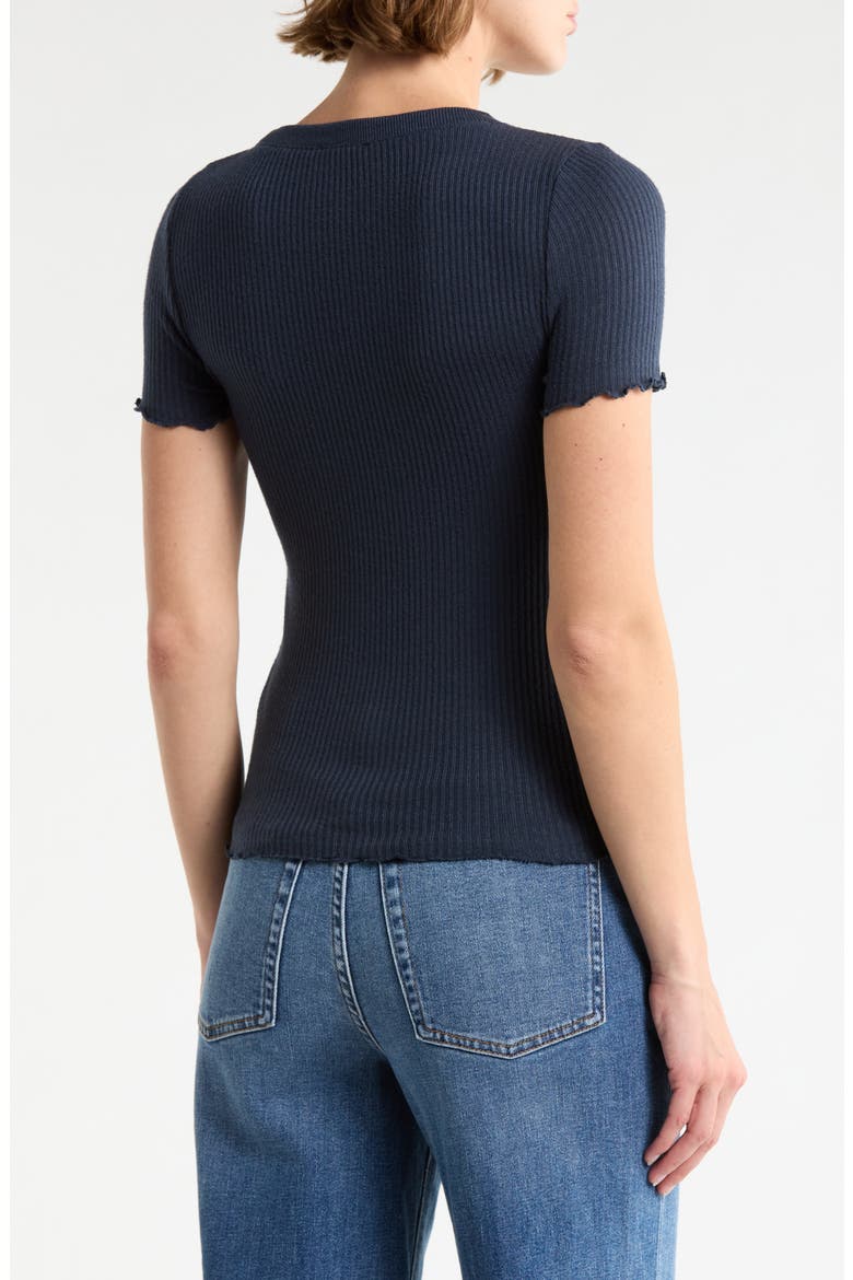 Joey Short Sleeve Sweater, Alternate, color, NAVY BLUE