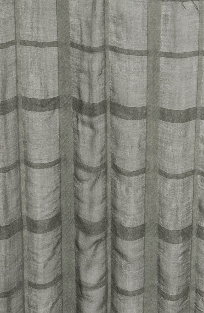 NORDSTROM RACK Lightweight Windowpane Scarf, Alternate, color, Black