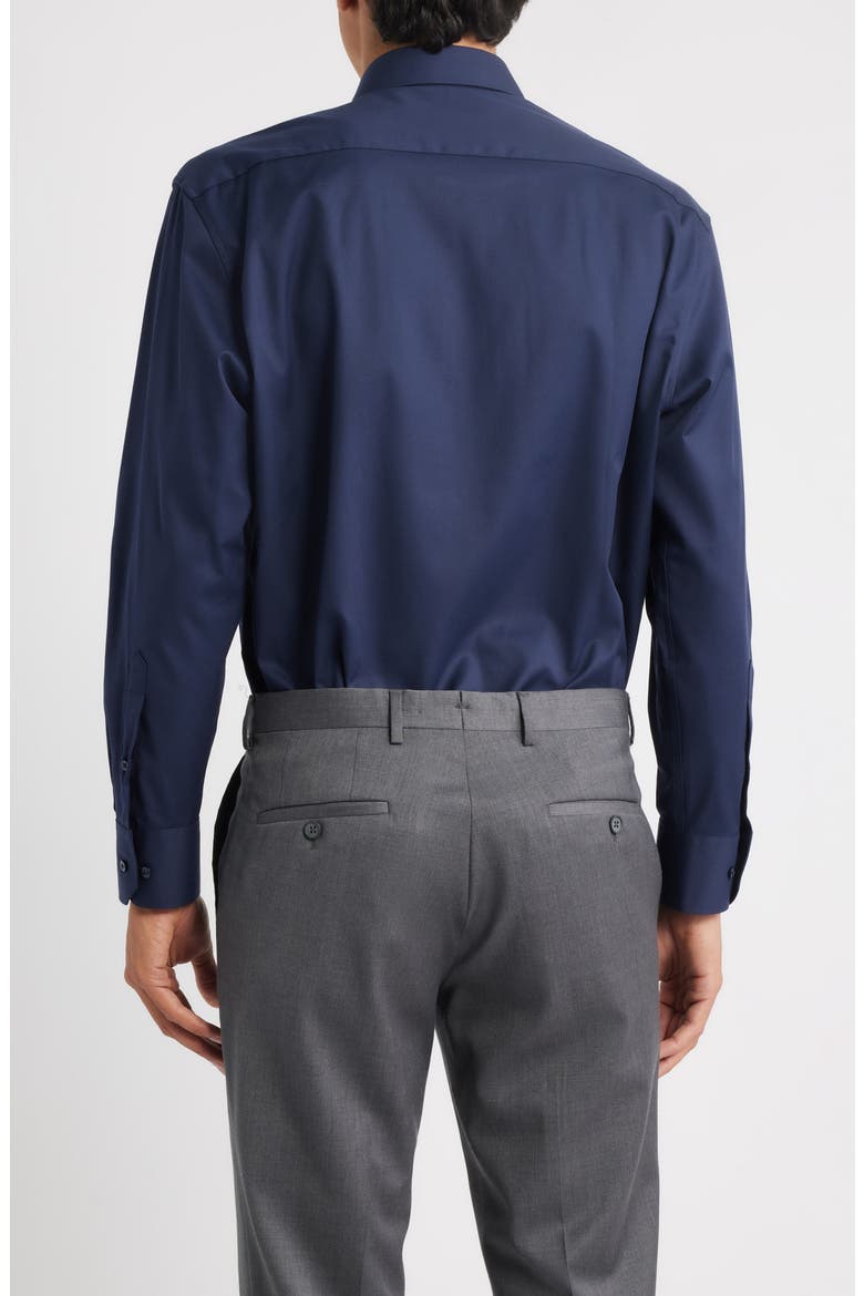 Cover Modern Fit Non-Iron Cotton Cover Shirt, Alternate, color, NAVY