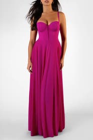 TA3 Mega Sculpting Push-Up Maxi Dress