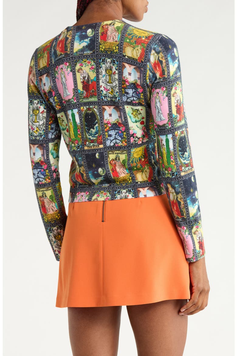 Carolee Printed Sweater, Alternate, color, ENCHANTED TAROT