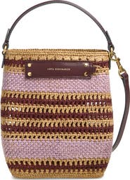 Anya Hindmarch Stripe Raffia Crossbody Bag