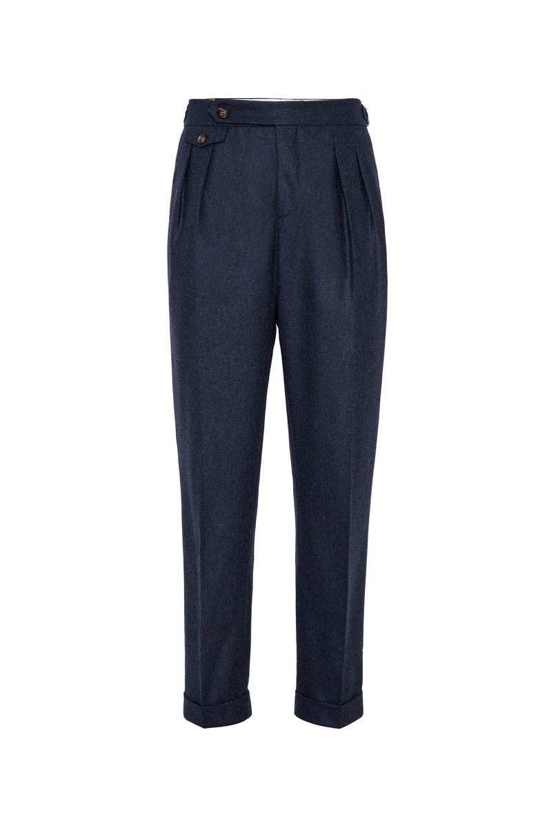 Brunello Cucinelli Flannel tailor fit trousers, Main, color,