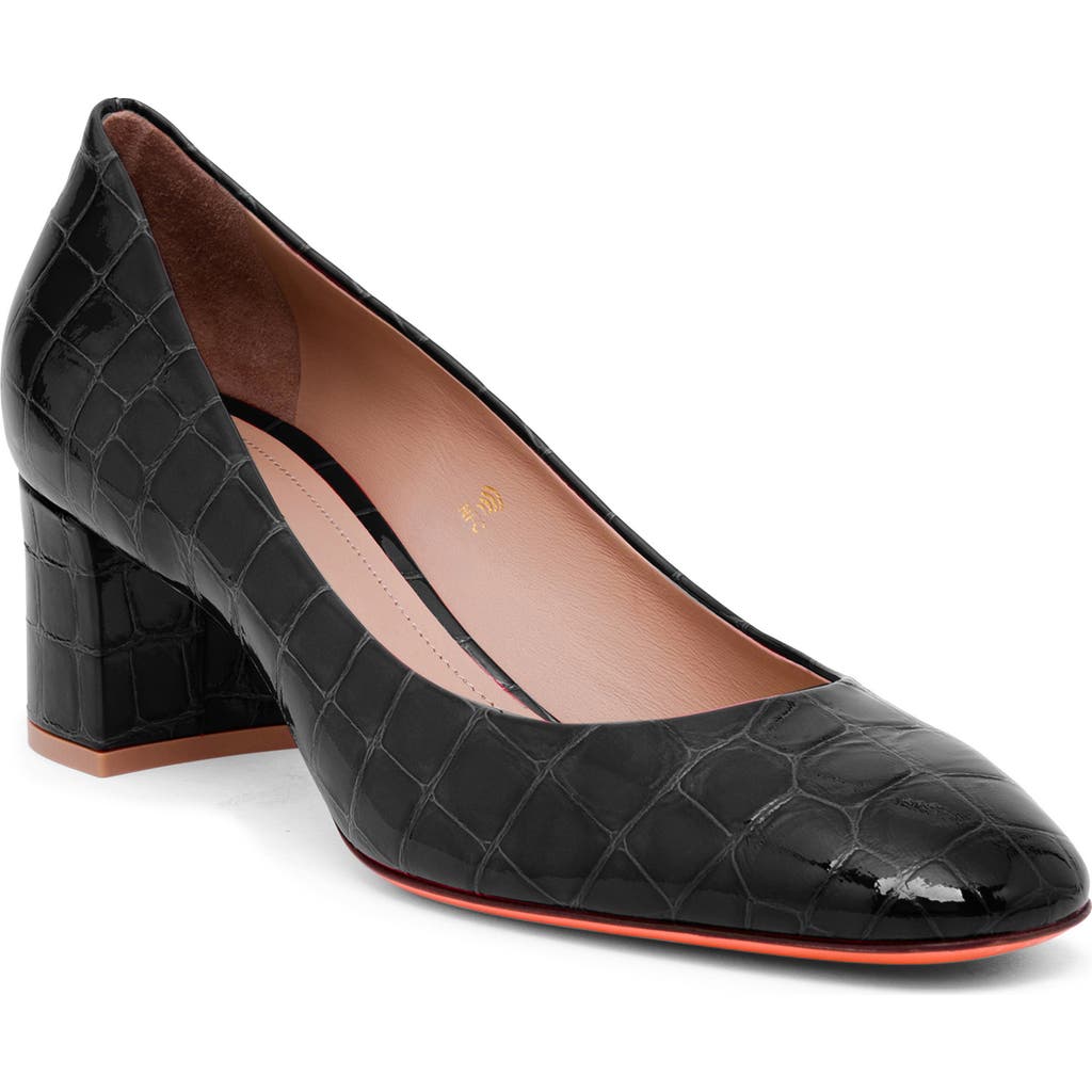 Santoni Low-heel Pump In Black