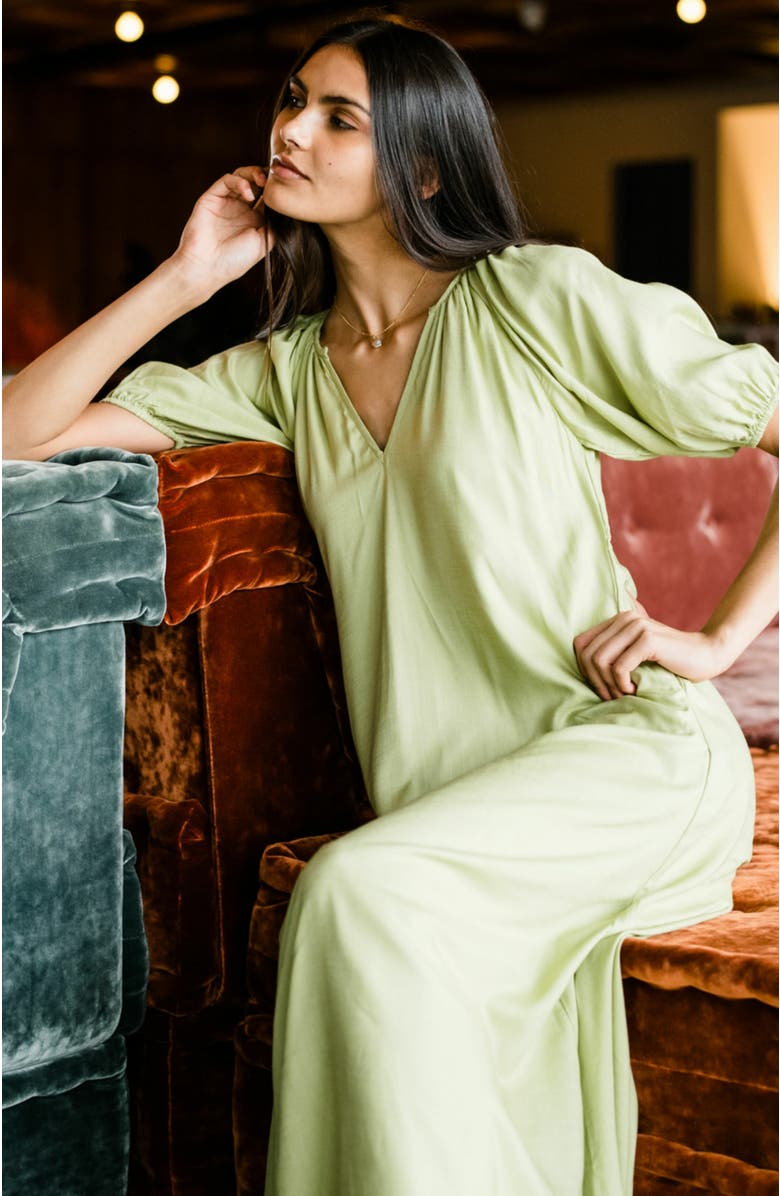 ABLE Amari Puff Sleeve Dress, Alternate, color,