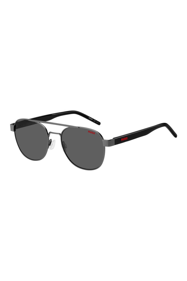 HG 1196/S Aviator Sunglasses, Alternate, color, MATTE DARK RUTHENIUM