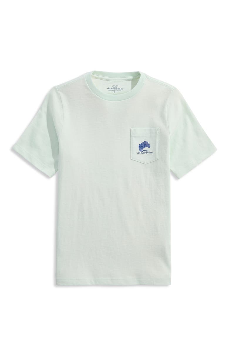 Kids' Surfin Controller Pocket Graphic T-Shirt, Main, color, AQUA GLASS