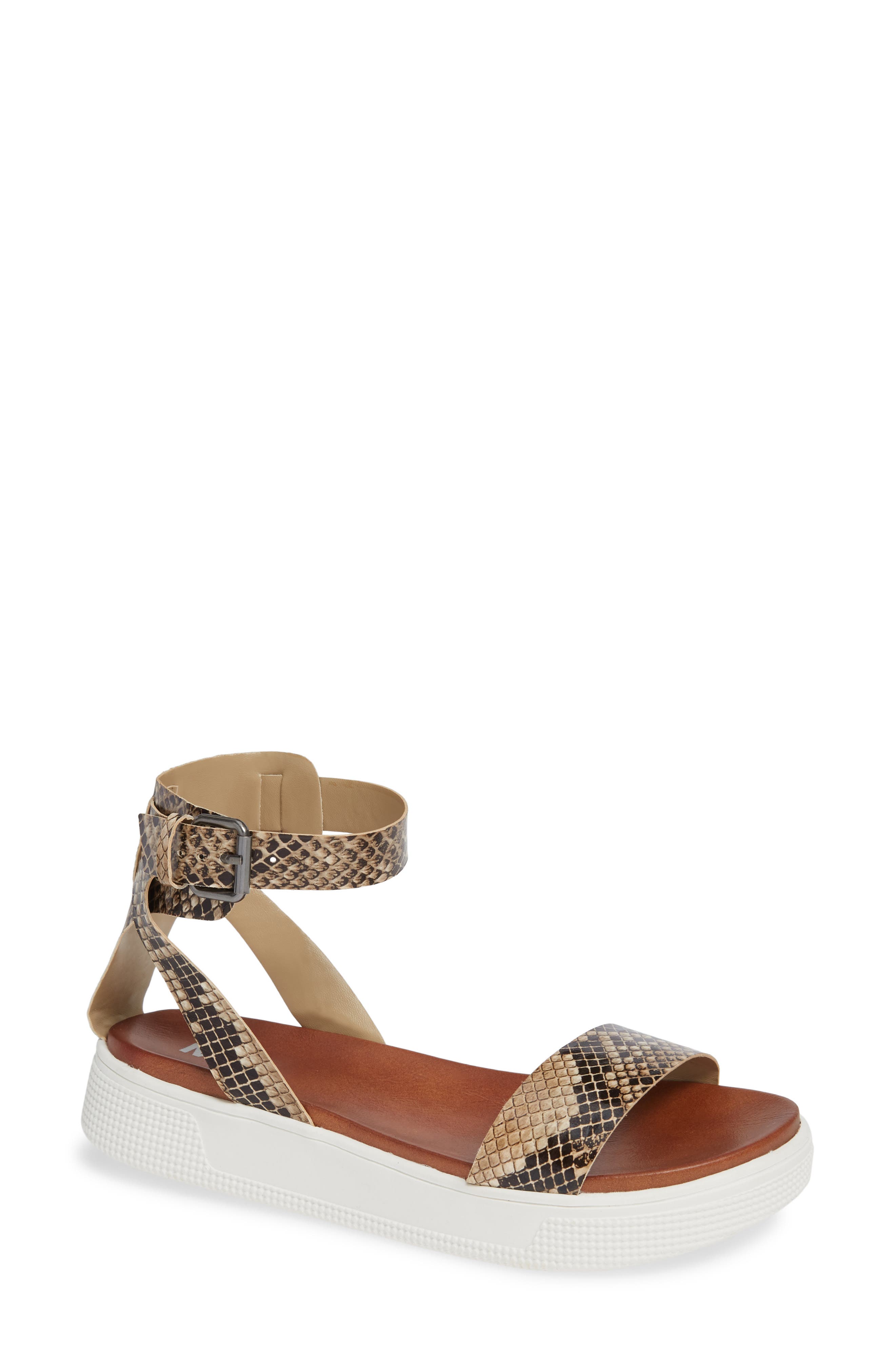 MIA Ellen-S Snake Print Platform Sandal, Main, color, 