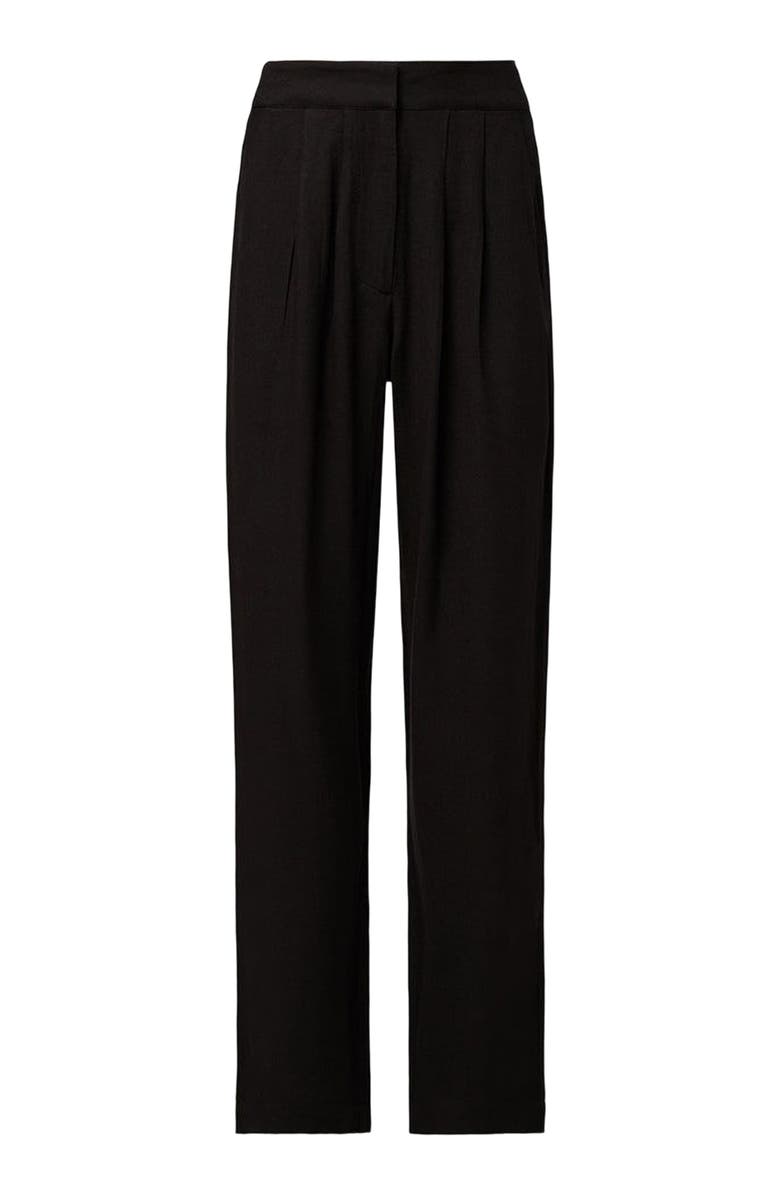 WeWoreWhat Linen Trouser, Alternate, color, Black