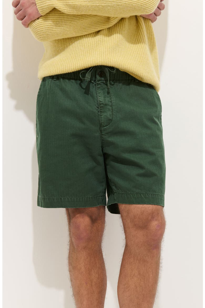 Pull-On Cotton Shorts, Alternate, color, FADED CYPRESS