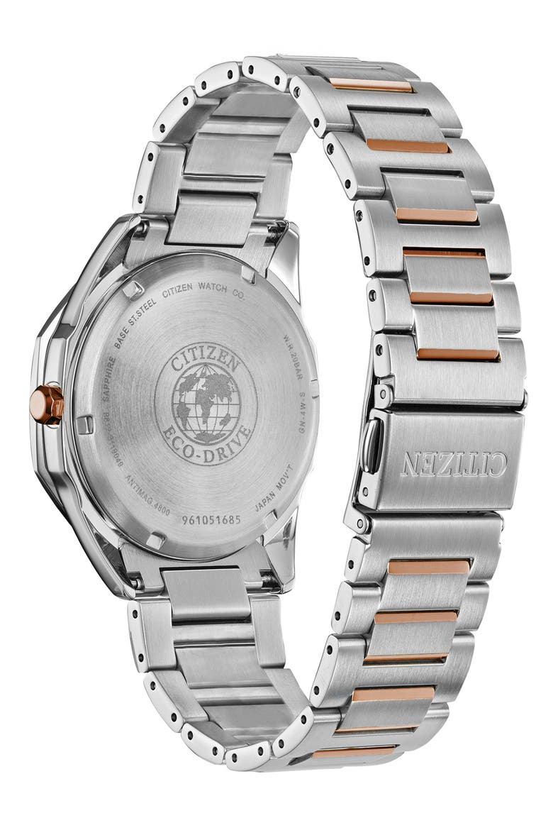 Men's Corso Two-tone Stainless Steel Diamond Dial Bracelet Watch, 39mm, Alternate, color, SILVER