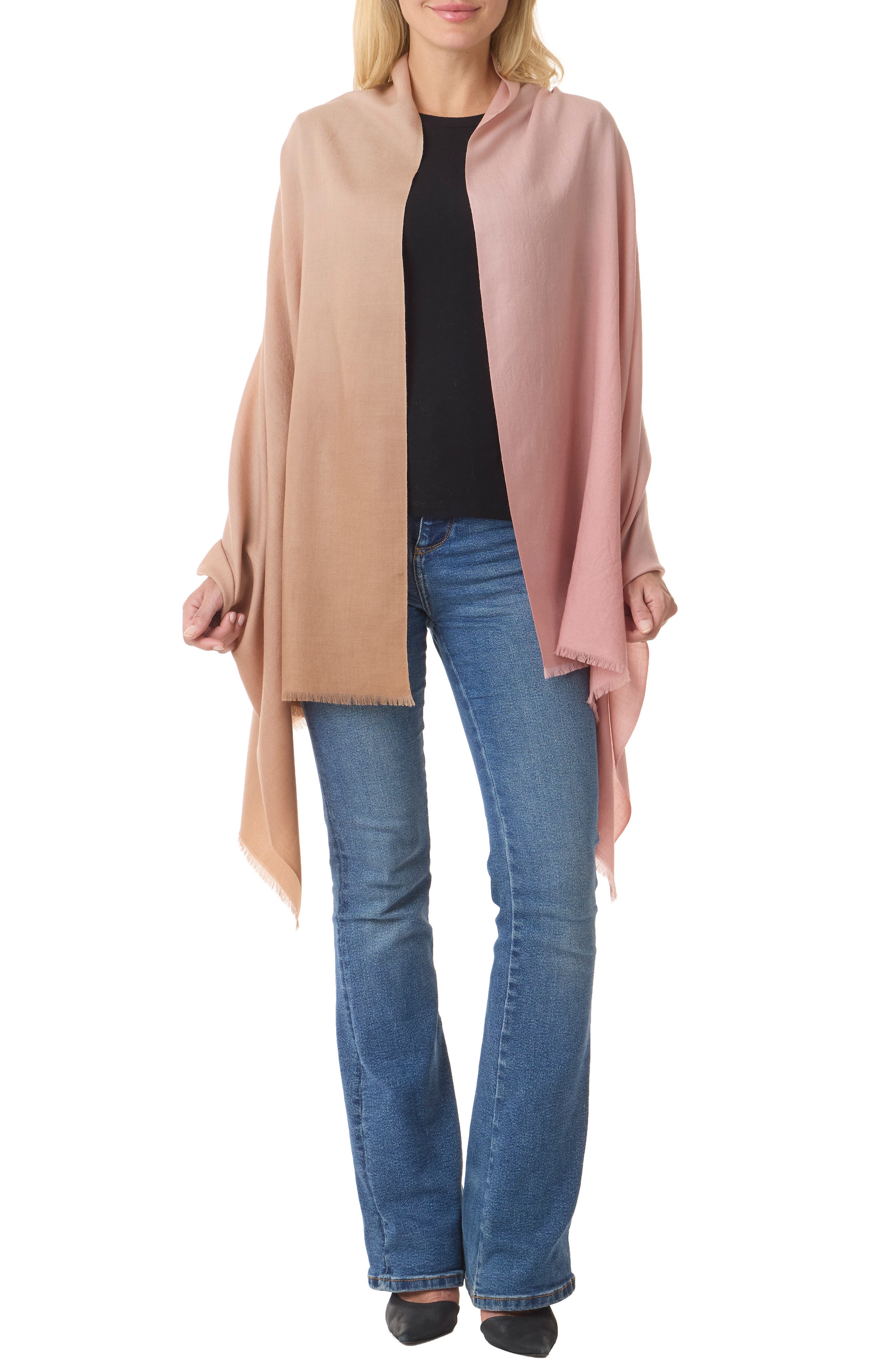 Dip Dye Wool & Cashmere Wrap