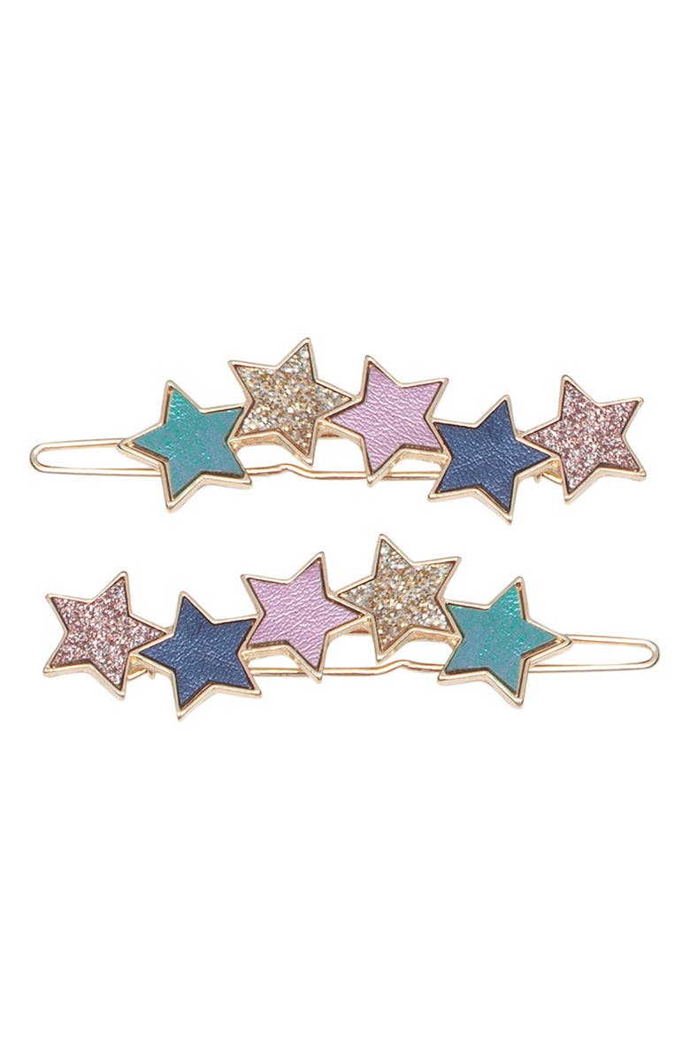 Mimi & Lula Kids' 2-Pack Cosmic Push-Pin Hair Clips, Main, color,