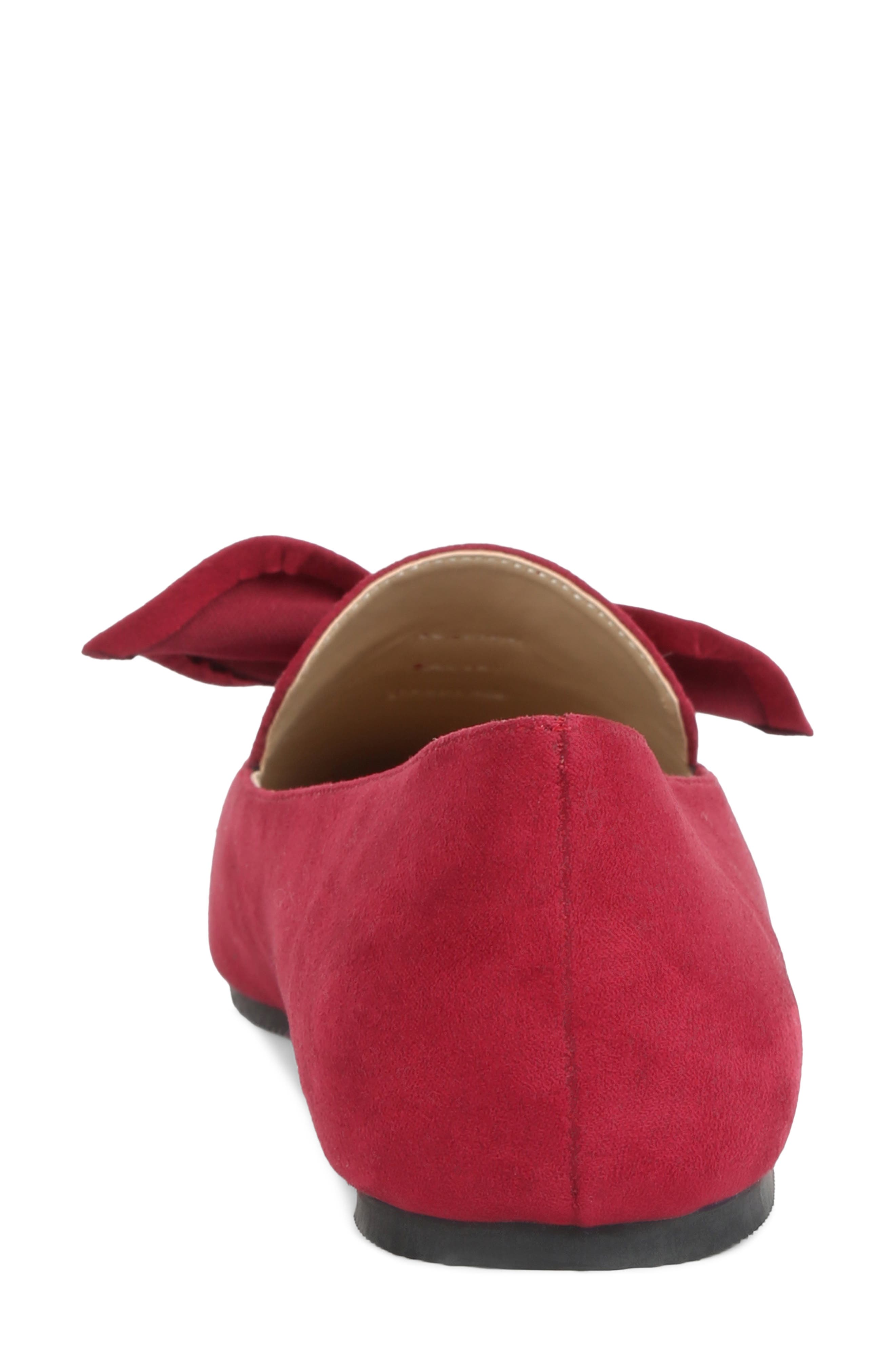 Remee Bow Loafer, Alternate, color, RED