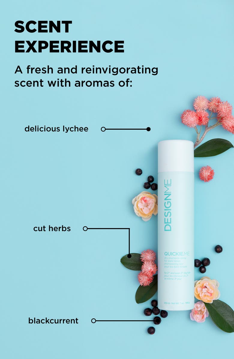 DESIGNME QUICKIE.ME Dry Shampoo for Dark Tones, Alternate, color, Brunette