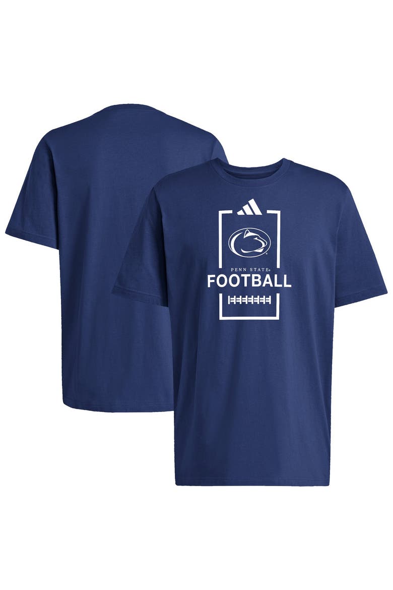 Men's adidas Navy Penn State Nittany Lions Football Cotton T-Shirt, Main, color, Navy