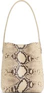 Mansur Gavriel Mini Everyday Cabas Snakeskin Embossed Leather Tote