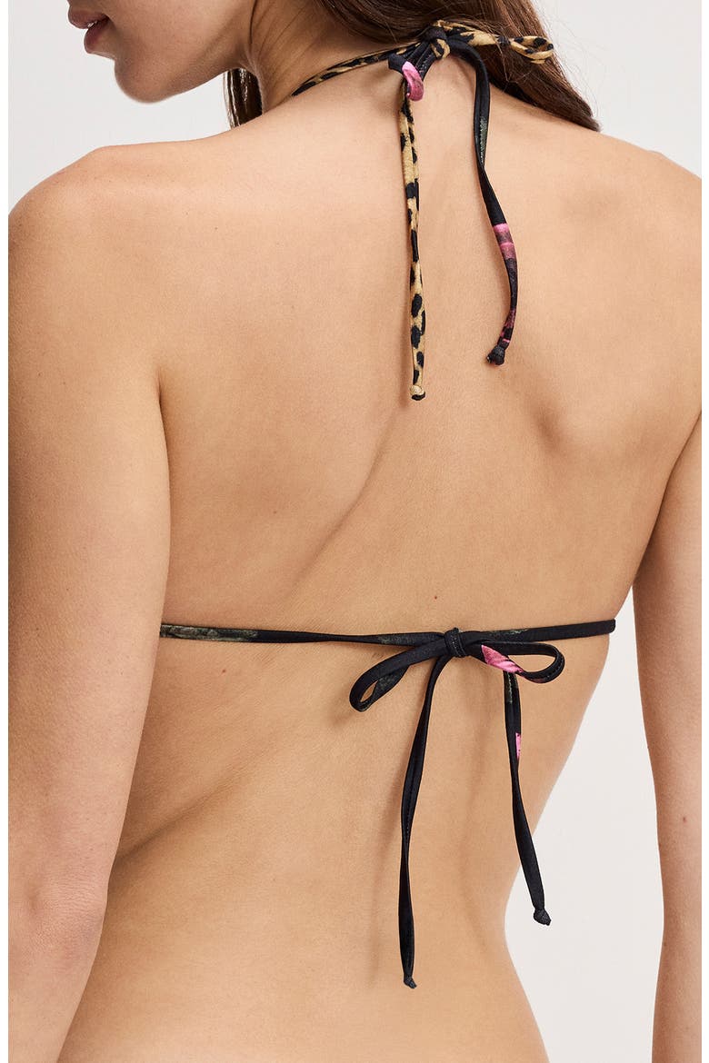 Tiny Tie Triangle Bikini Top, Alternate, color, LUCKY ROSES