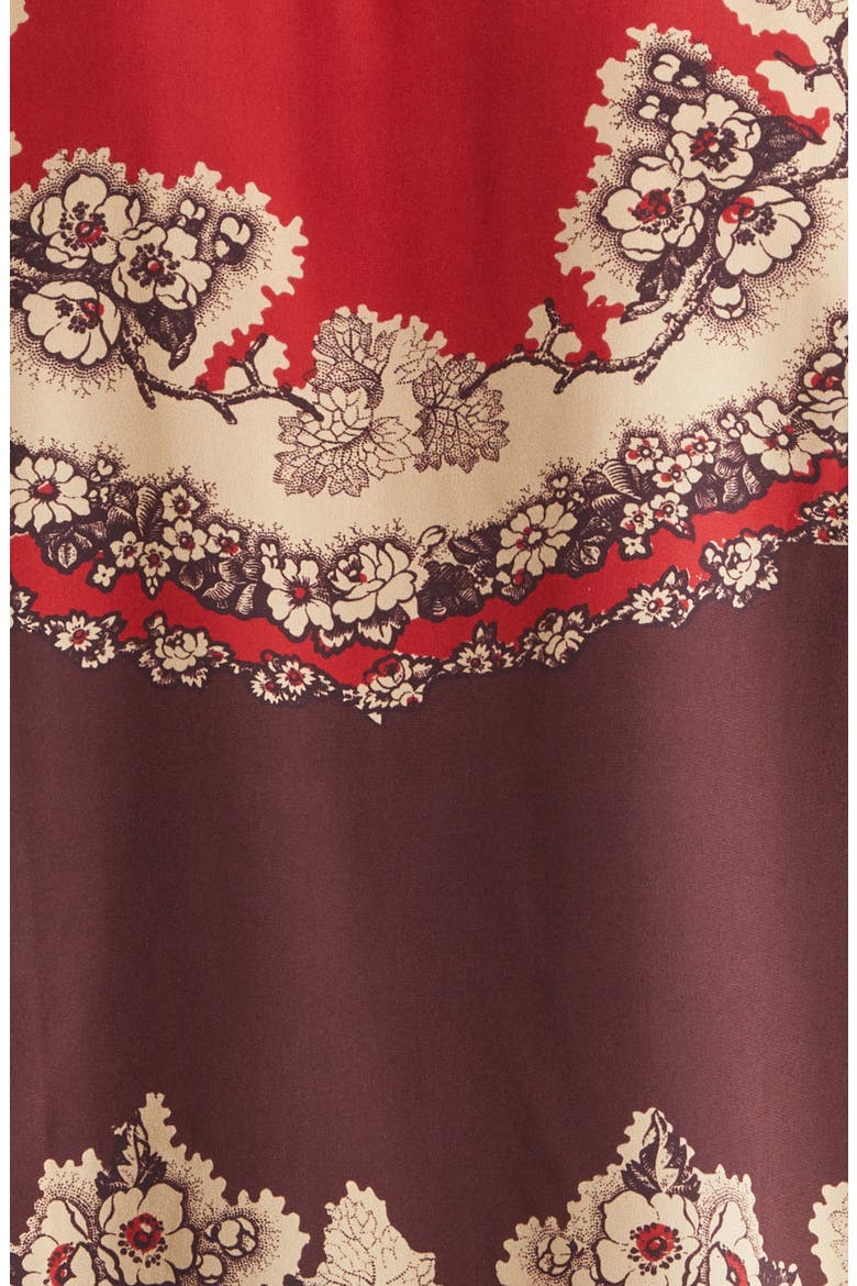 Storybook Silk Camp Shirt, Alternate, color, RED BLACK