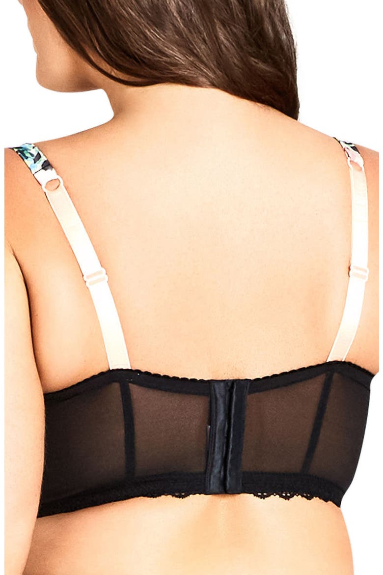 Sylvie Contour Underwire Bra, Alternate, color, BLACK PRINT