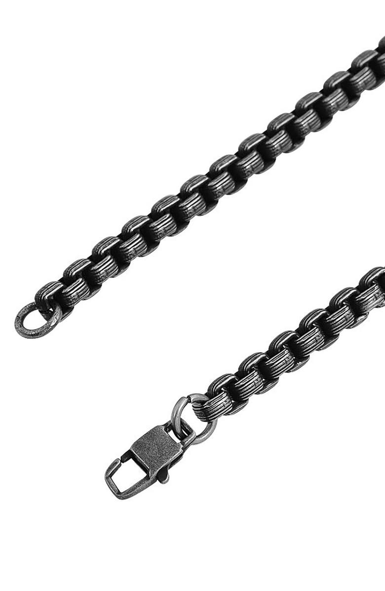 GEOFFREY BEENE Box Chain Necklace, Alternate, color, Black