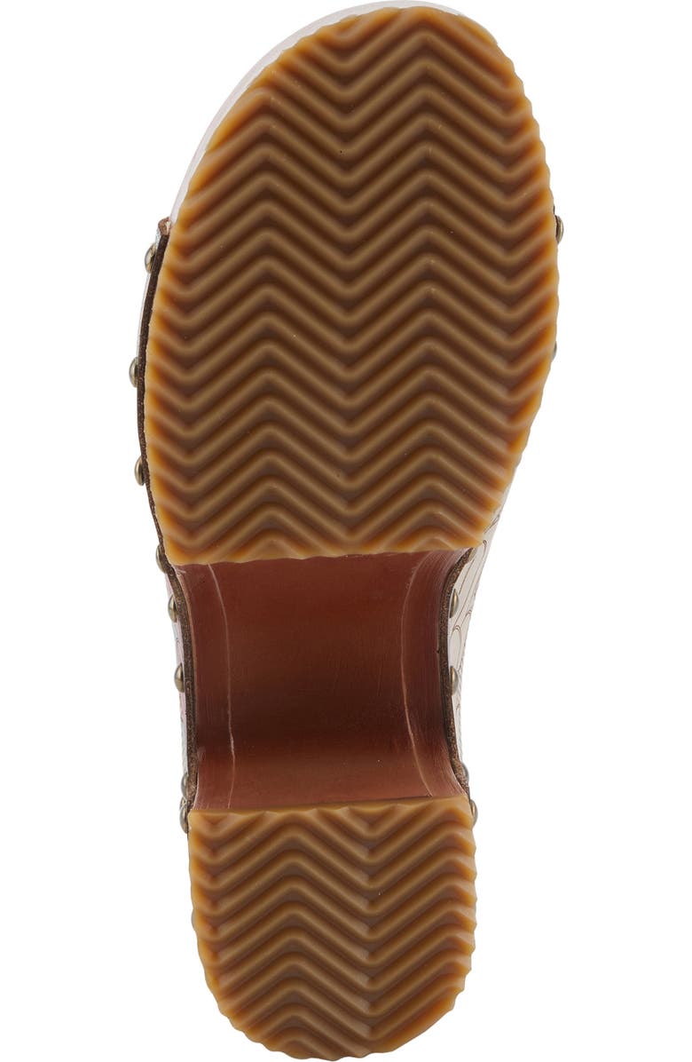 L'Artiste by Spring Step Teeshirt Platform Slide Sandal, Alternate, color, Beige Multi