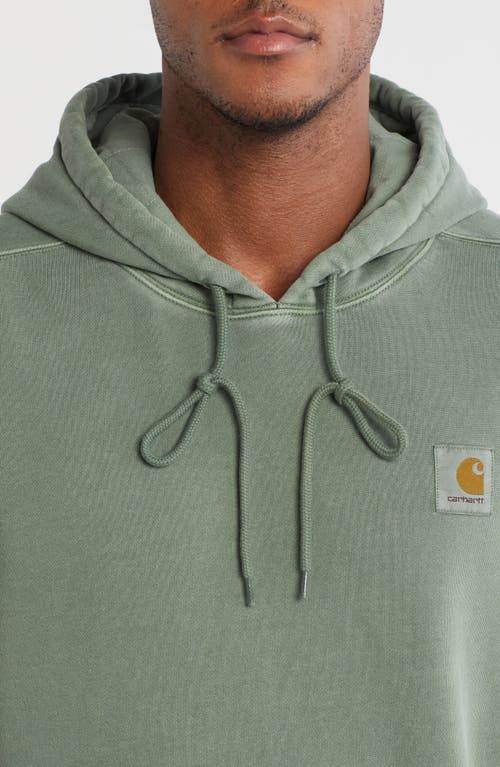 Carhartt Green Hoodie In Cotton With Logo In Green