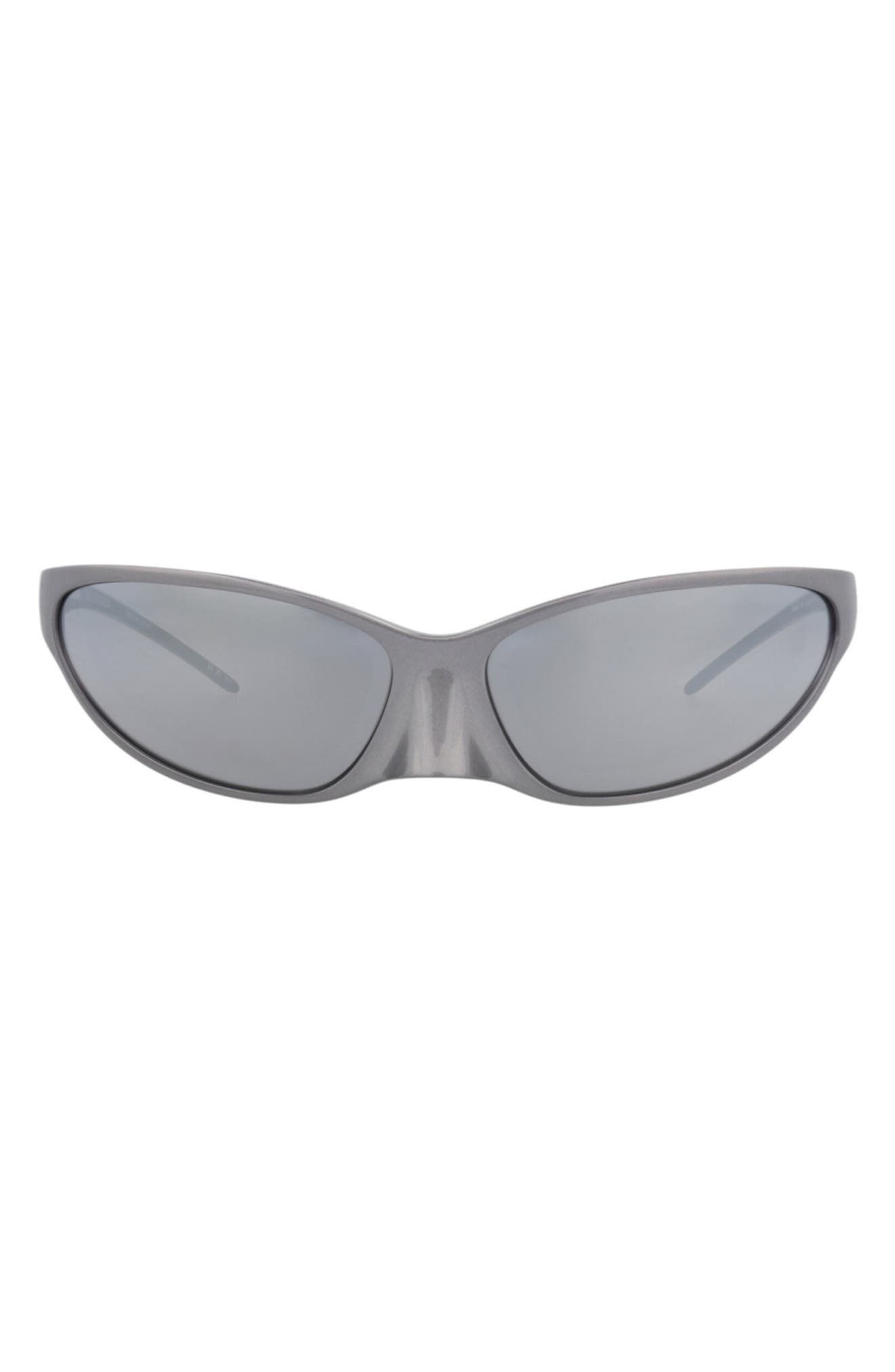 Balenciaga 70mm Wraparound Sunglasses