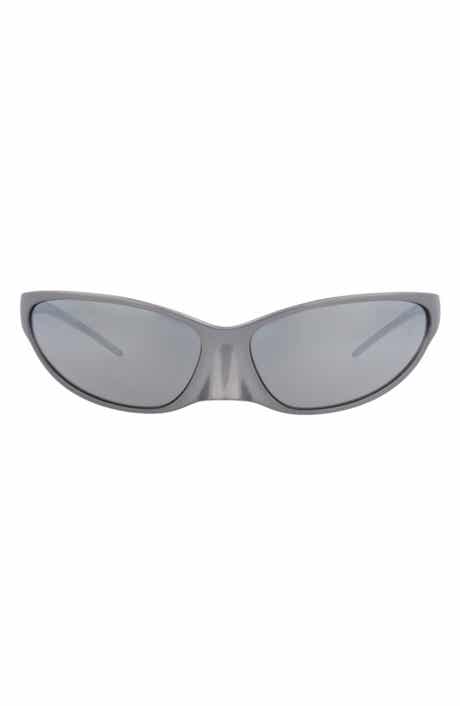 Balenciaga 70mm Wraparound Sunglasses