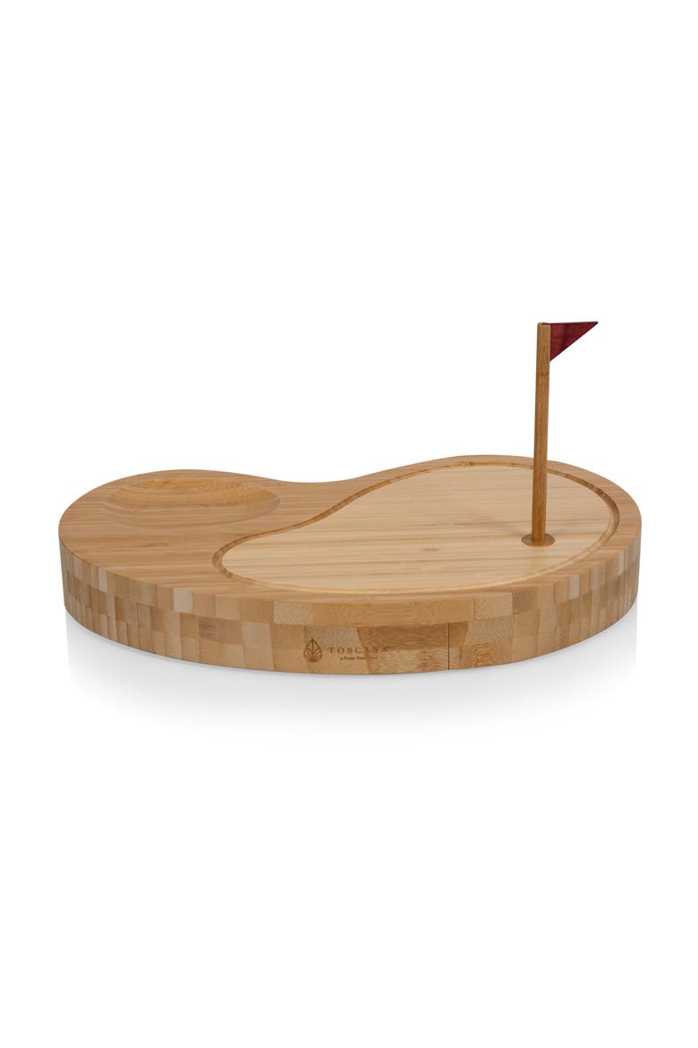 Sand Trap Golf Cheese Cutting Board & Tools Set, Alternate, color, Bamboo
