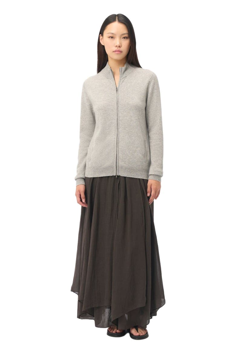 Full-Zip Cashmere Cardigan, Main, color, high rise