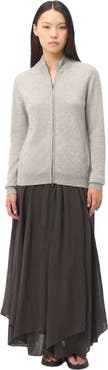 Gobi Cashmere Full-Zip Cashmere Cardigan