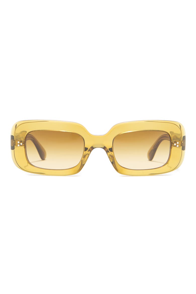 Saurine 50mm Square Sunglasses, Main, color, YELLOW