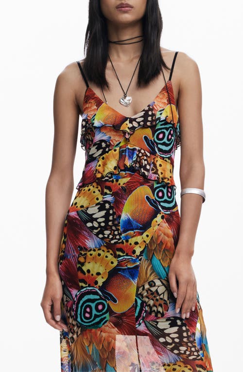 Desigual Allover Print Sleeveless Dress In Multi