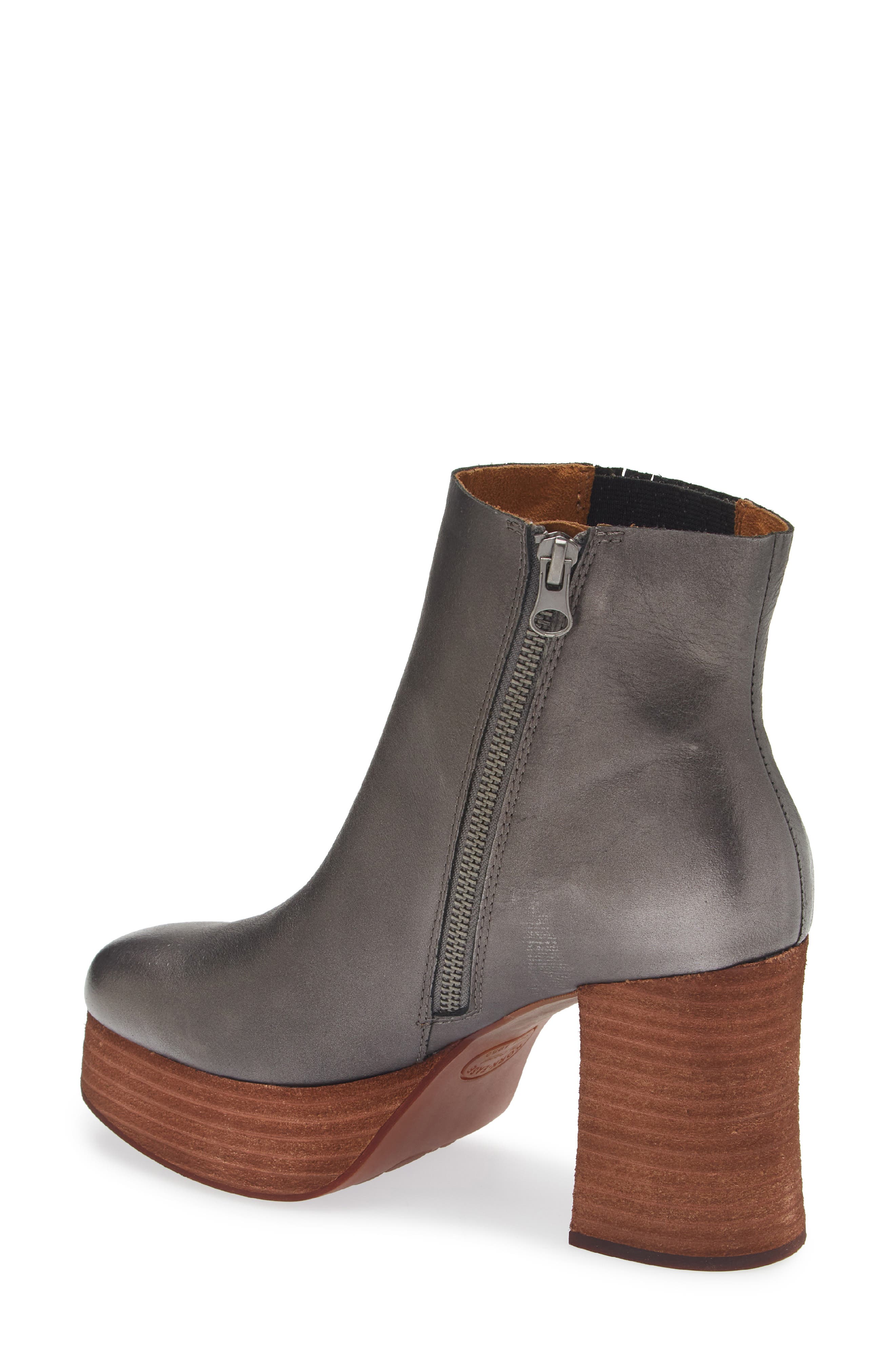 Kork-Ease<sup>®</sup> Platform Bootie, Alternate, color, Silver Leather